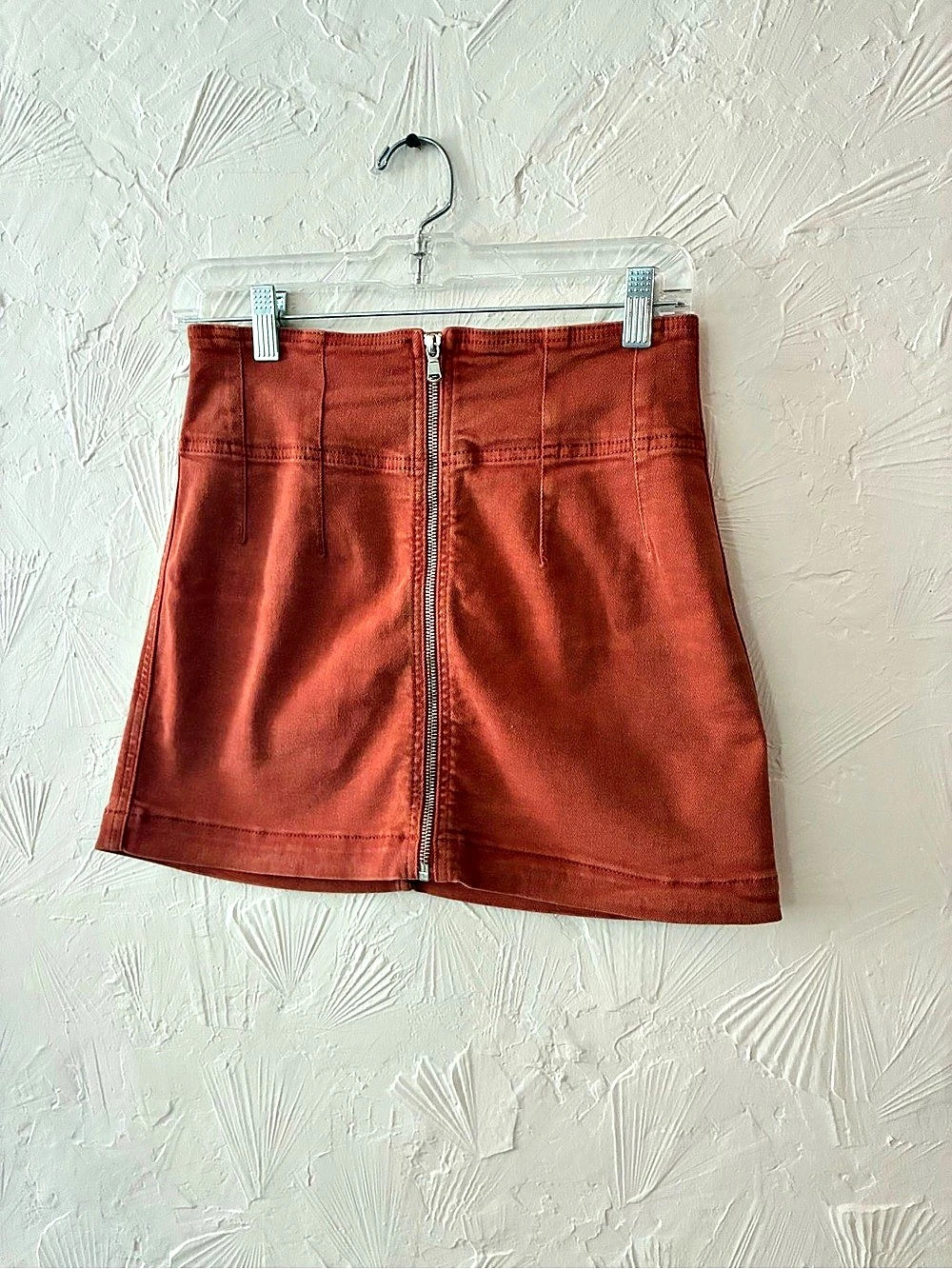 Women's orange Mini Skirt